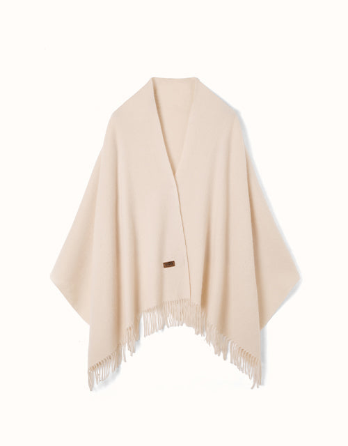 Image of Scarves & Shawls. Product name - URBAN UGG® Sovra Shawl in Natural Lvory colour by brand - Urban Ugg