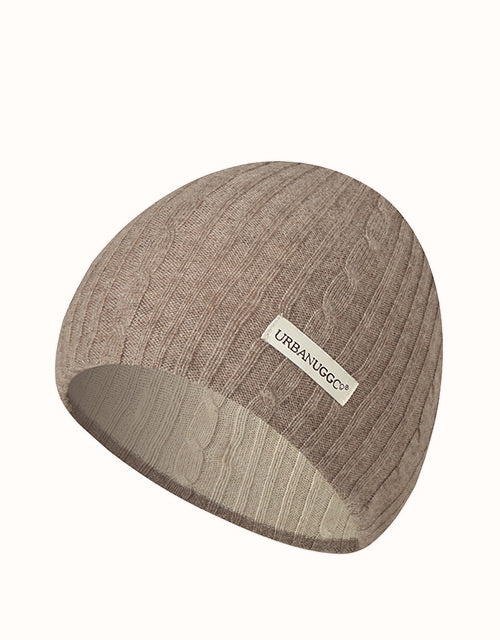 URBAN UGG® Urban Reversible Beanie (Brown/Beige)