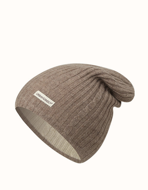 URBAN UGG® Urban Reversible Beanie (Brown/Beige)