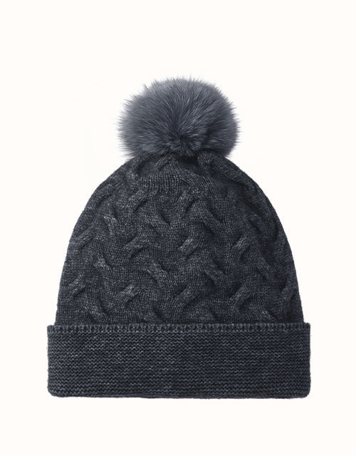 Image of Hats. Product name - URBAN UGG® Taffie Beanie in Grey colour by brand - Urban Ugg