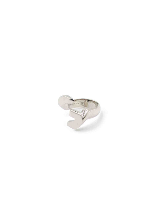 Image of Jewelry. Product name - G Chain Silver Open Ring in Silver colour by brand - GIVENCHY