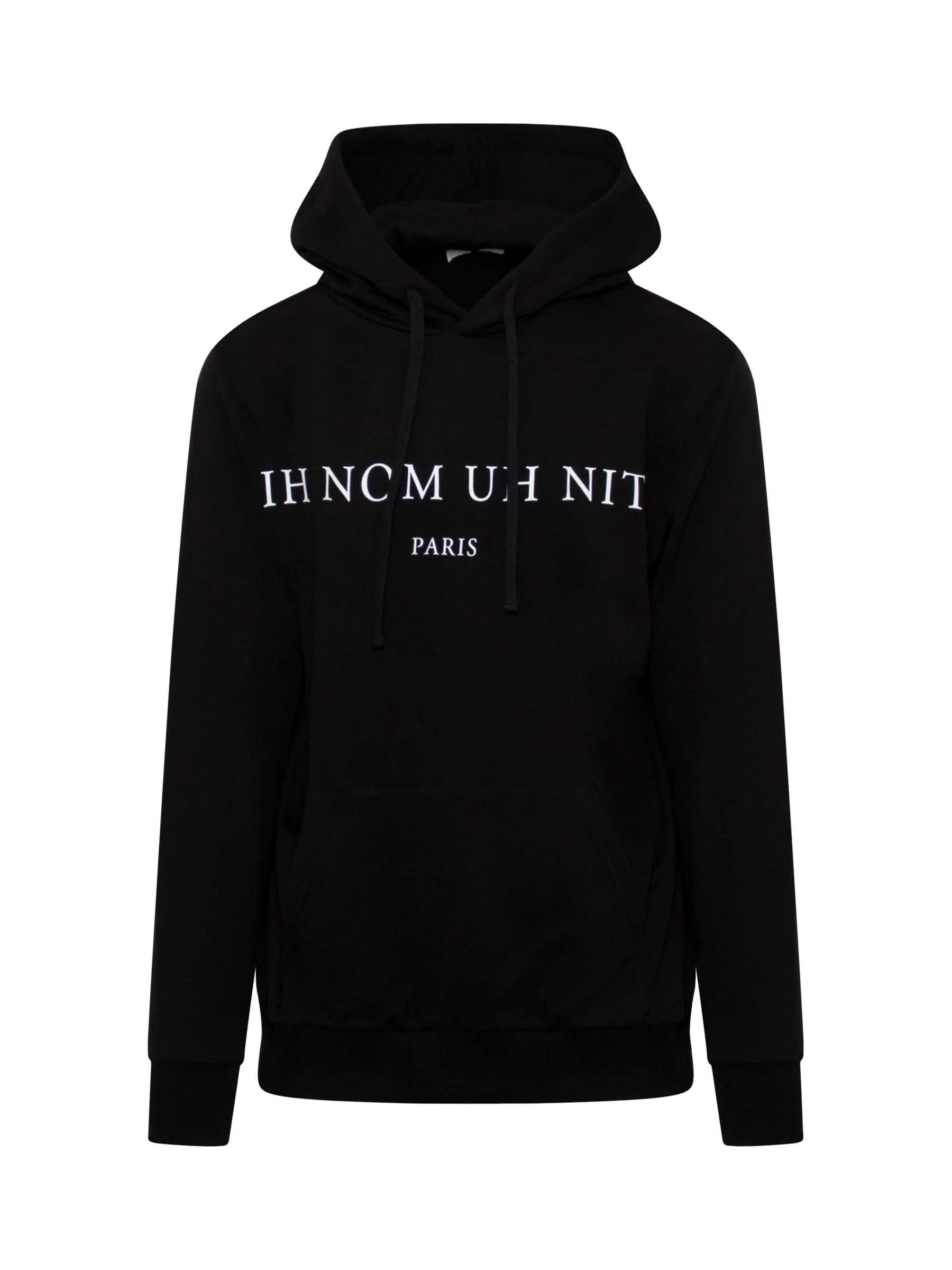 Image of Others. Productname: IH NOM UH NIT Classic Logo Hoddie in BLACK colour by brand - IH NOM UH NIT