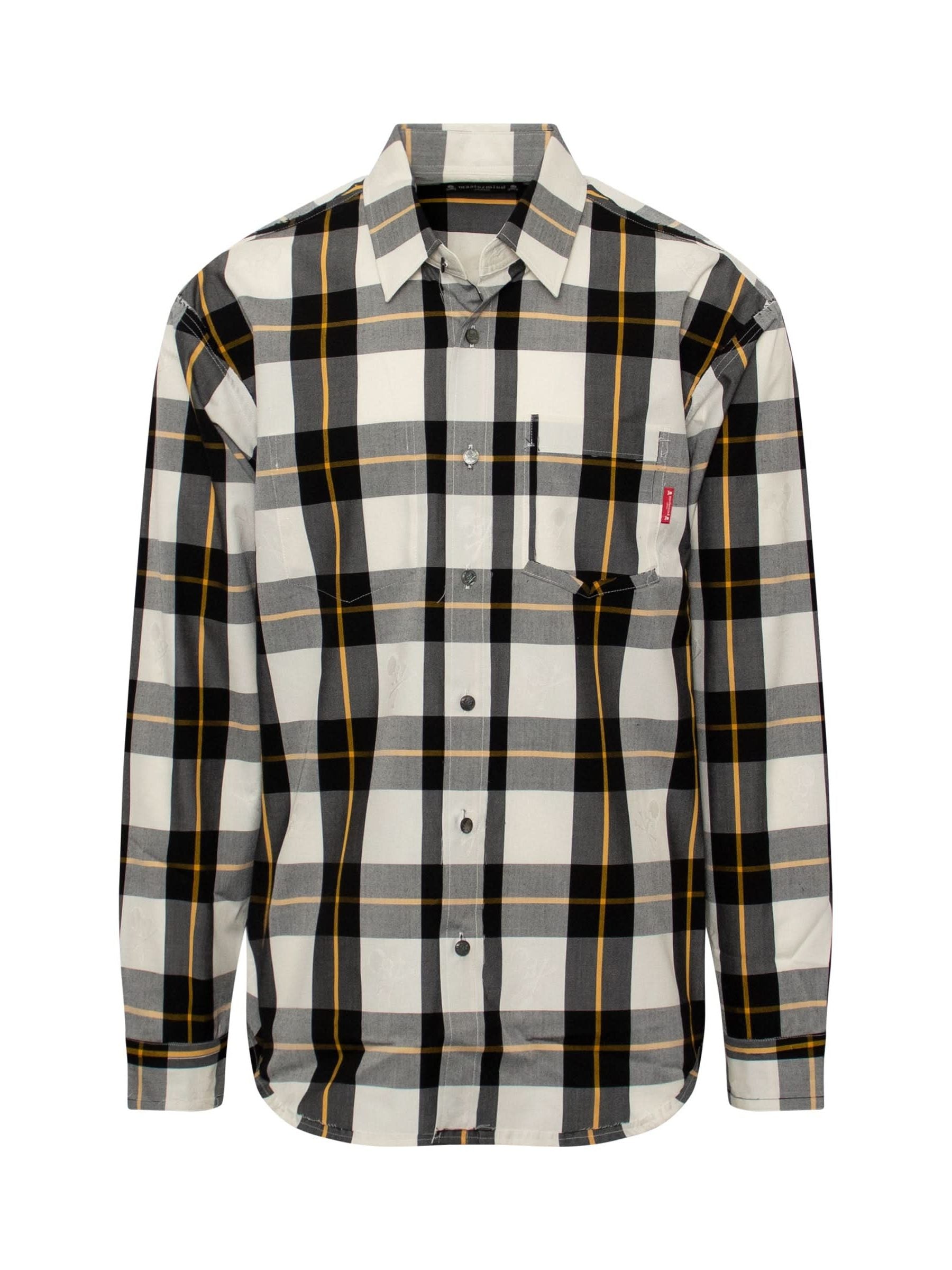 Image of Shirts. Product name - Mastermind Japan Shirt in White colour by brand - MASTERMIND JAPAN
