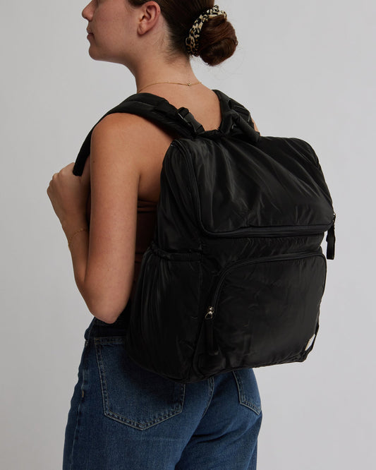 Image of Bags. Productname: Colette Black Soft Touch Baby Bag Backpack in Black colour by brand - Colette