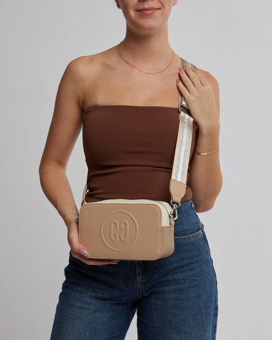 Image of Bags. Productname: Colette Natural Kiara Crossbody Bag in Natural colour by brand - Colette