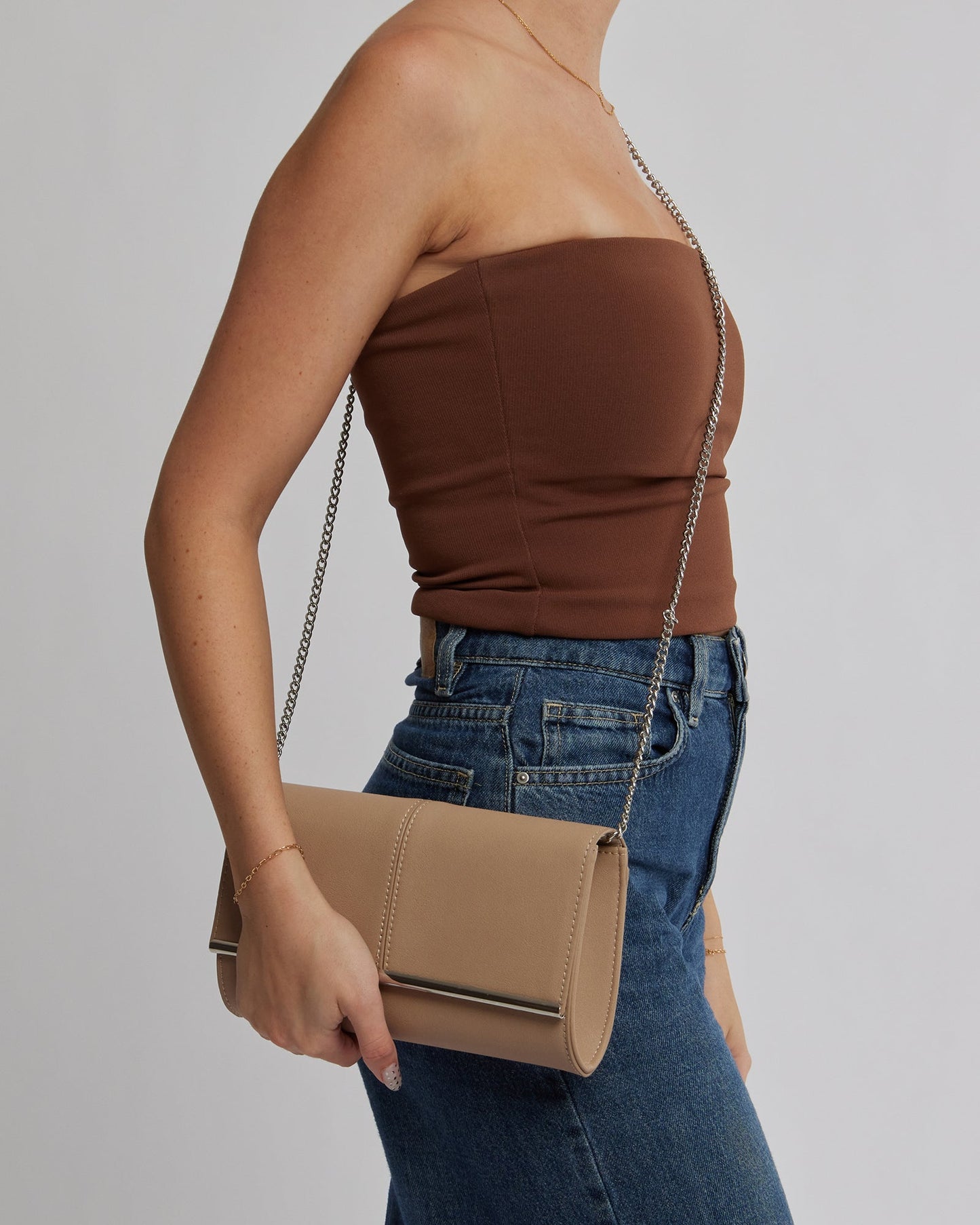 Colette by Colette Hayman Vevay Panel Clutch Bag (Natural)