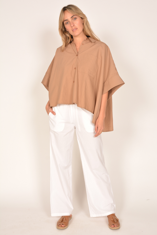Image of Shirts. Productname: Itami Gigario Shirt Fawn in Fawn colour by brand - Itami Division