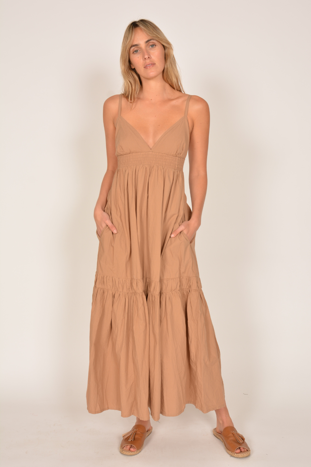Image of Dresses. Productname: Itami Mariette Dress Fawn in Fawn colour by brand - Itami Division