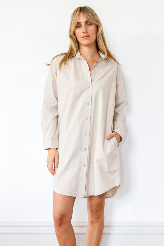 Image of Dresses. Productname: Itami Marseille Dress Stone in Stone colour by brand - Itami Division