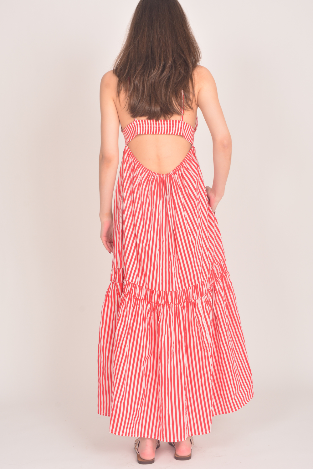 Division Itami Mariette Dress Olsen (Stripe)