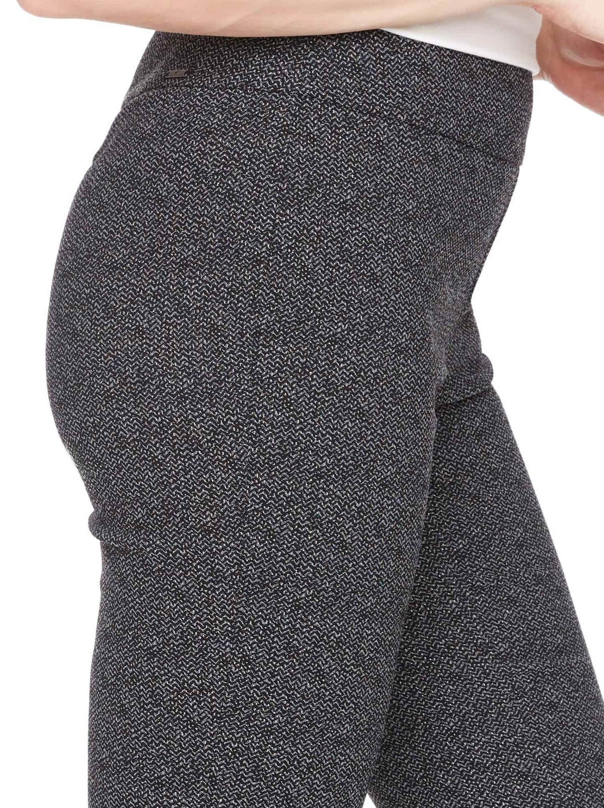 UP! TECHNO PETAL-SLIT ANKLE PANT (Alloy)