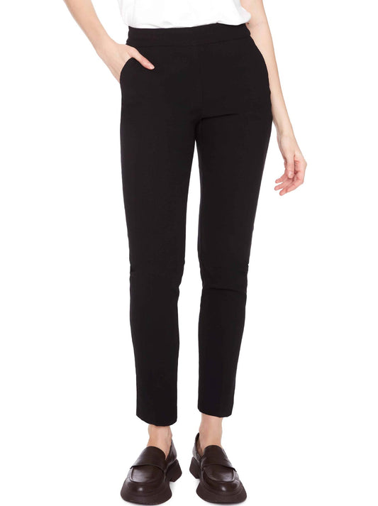 Image of a model wearing Pants. Product name - UP! TEXTURED TECHNO PANT in Black colour by brand - Up Pants