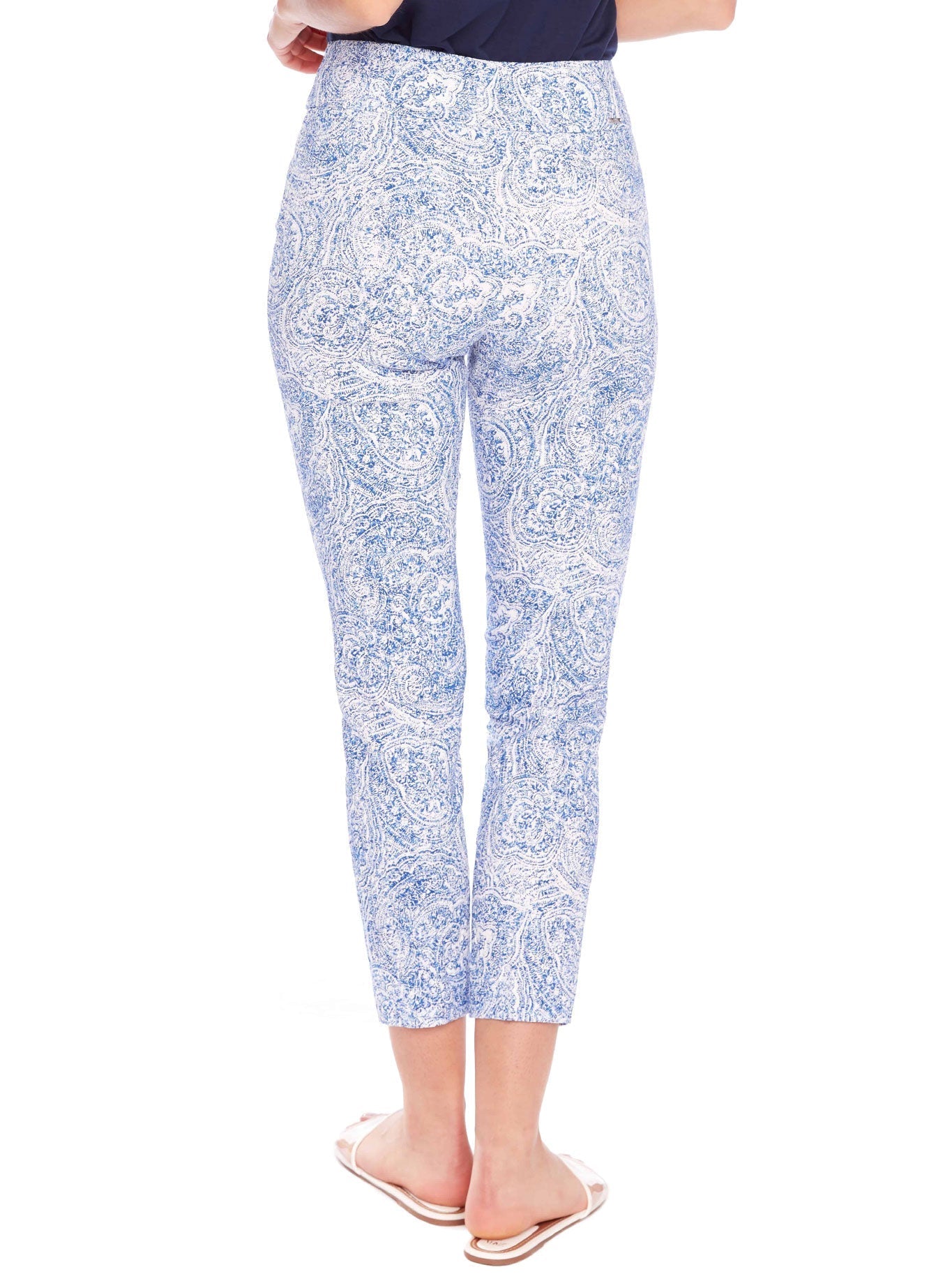 UP! TEXTURED TECHNO ANKLE PANT (Santorini)