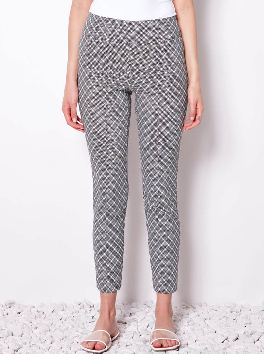 Image of a model wearing Pants. Productname: UP! CAMBRIDGE TECHNO ANKLE PANT in Cambridge colour by brand - Up Pants