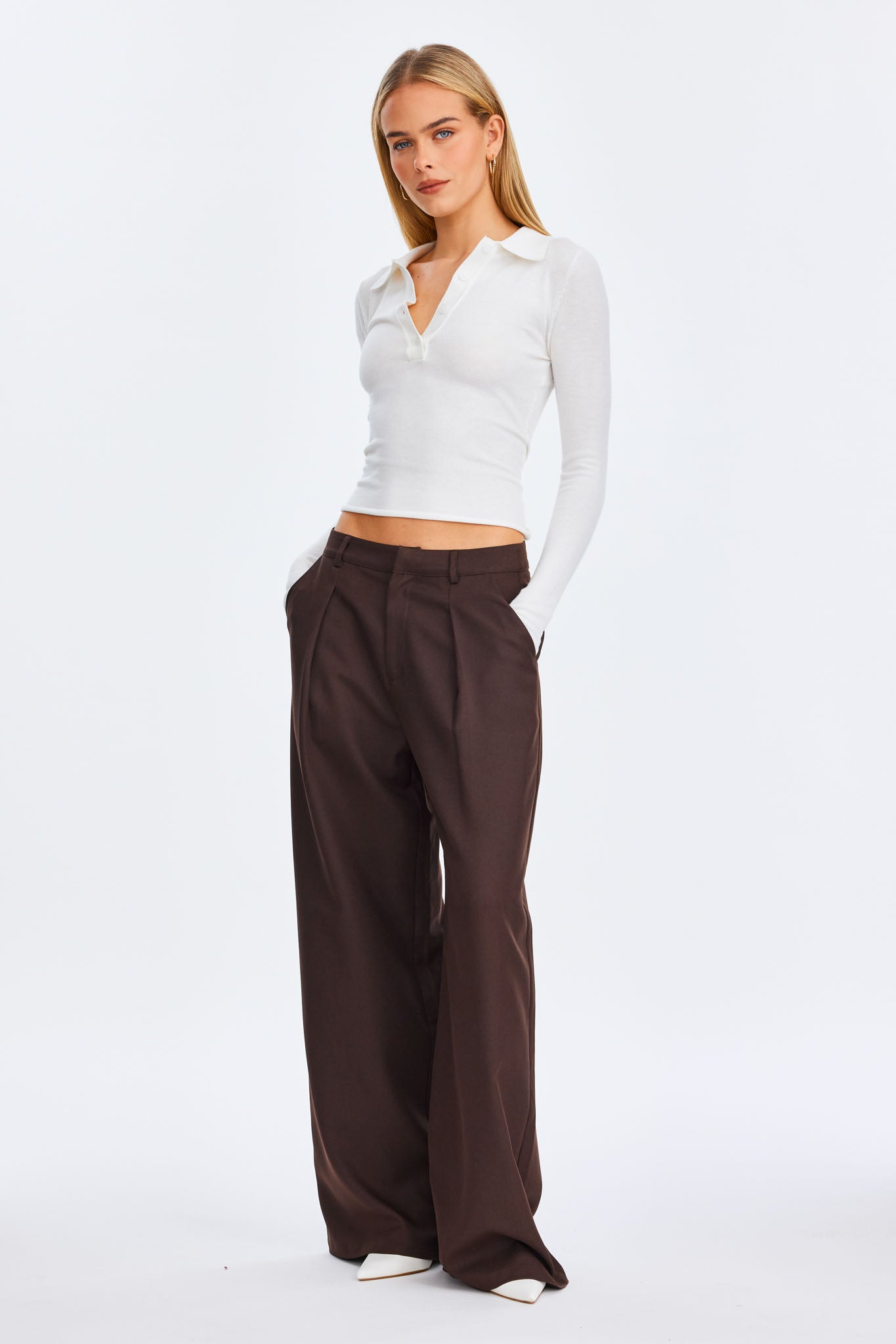 SNDYS VEDA LONG SLEEVE TOP (White)