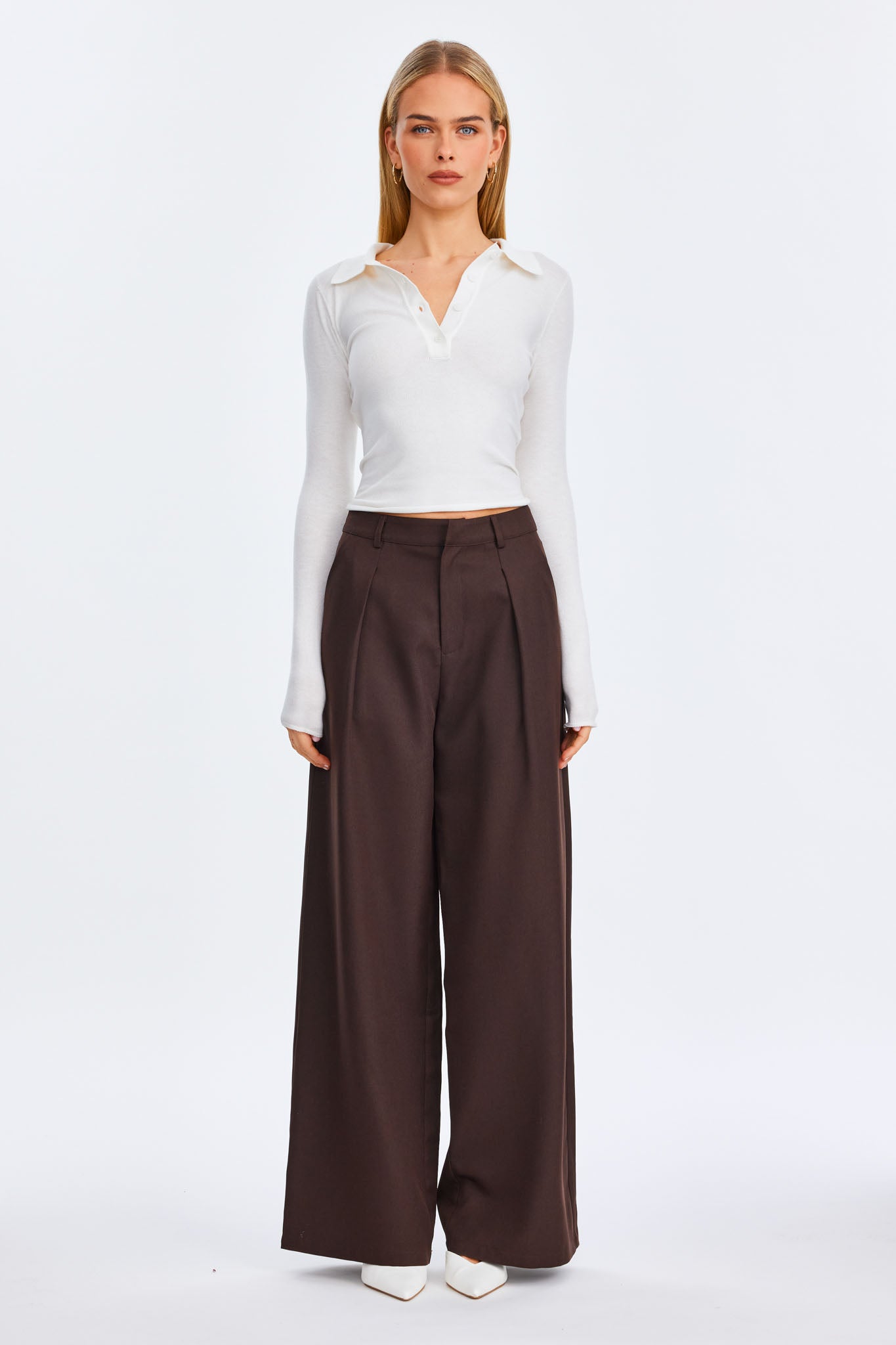 SNDYS VEDA LONG SLEEVE TOP (White)