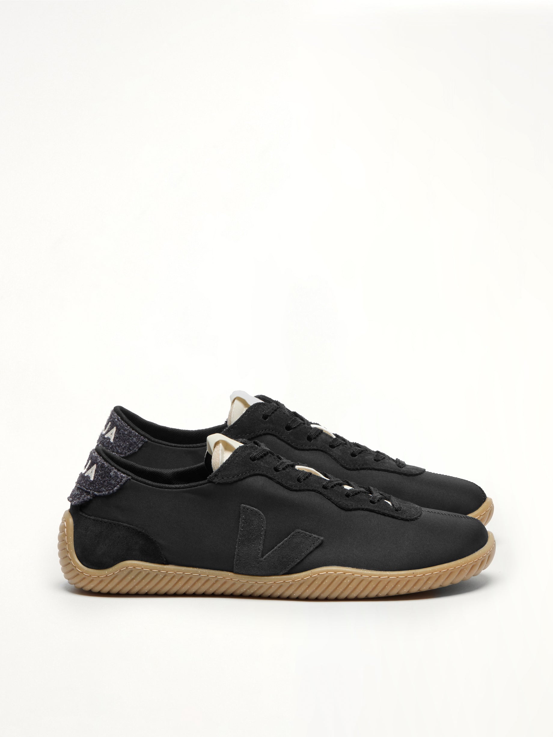 Image of Sneakers. Product name - Veja x Baserange Jitsu Sneaker in Black colour by brand - VEJA