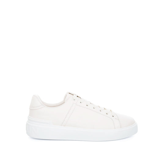 Image of Sneakers. Productname: BALMAIN B Court Calfskin Sneaker in WHITE colour by brand - BALMAIN