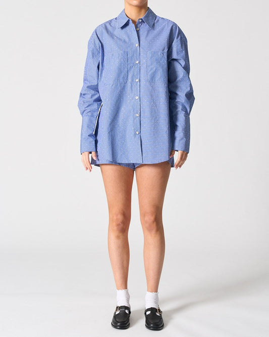 Image of Shirts. Productname: Walnut Melbourne Valencia Shirt in Riviera Stripe colour by brand - Walnut Melbourne