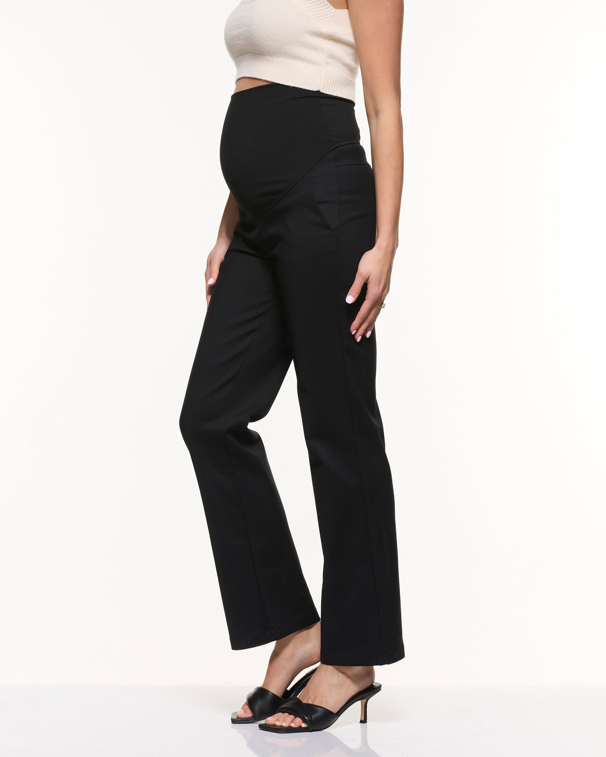 Soon Maternity Vanessa Straight Pants (Black)