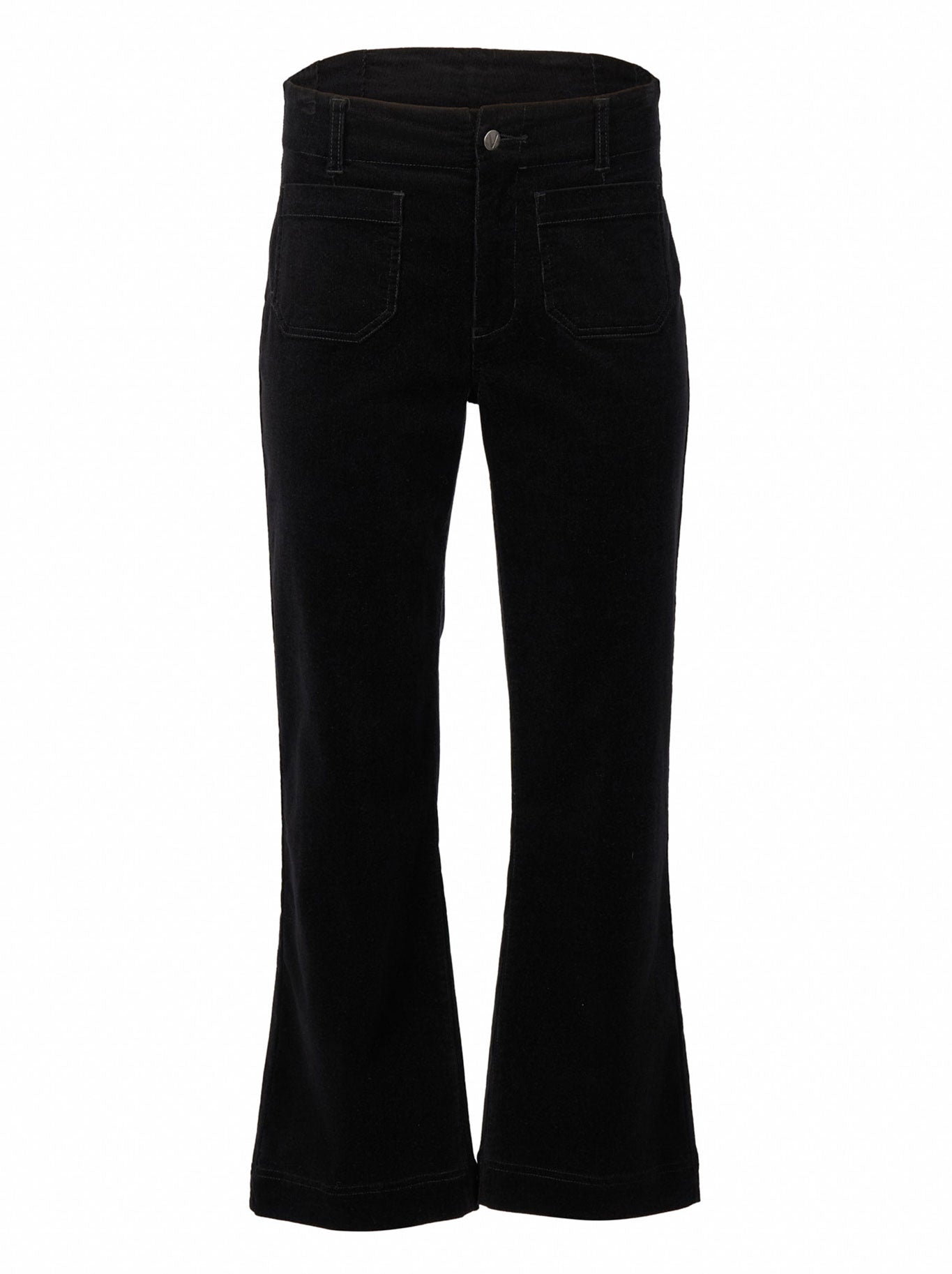 VASSALLI ANKLE GRAZER CORD PANT (Black)