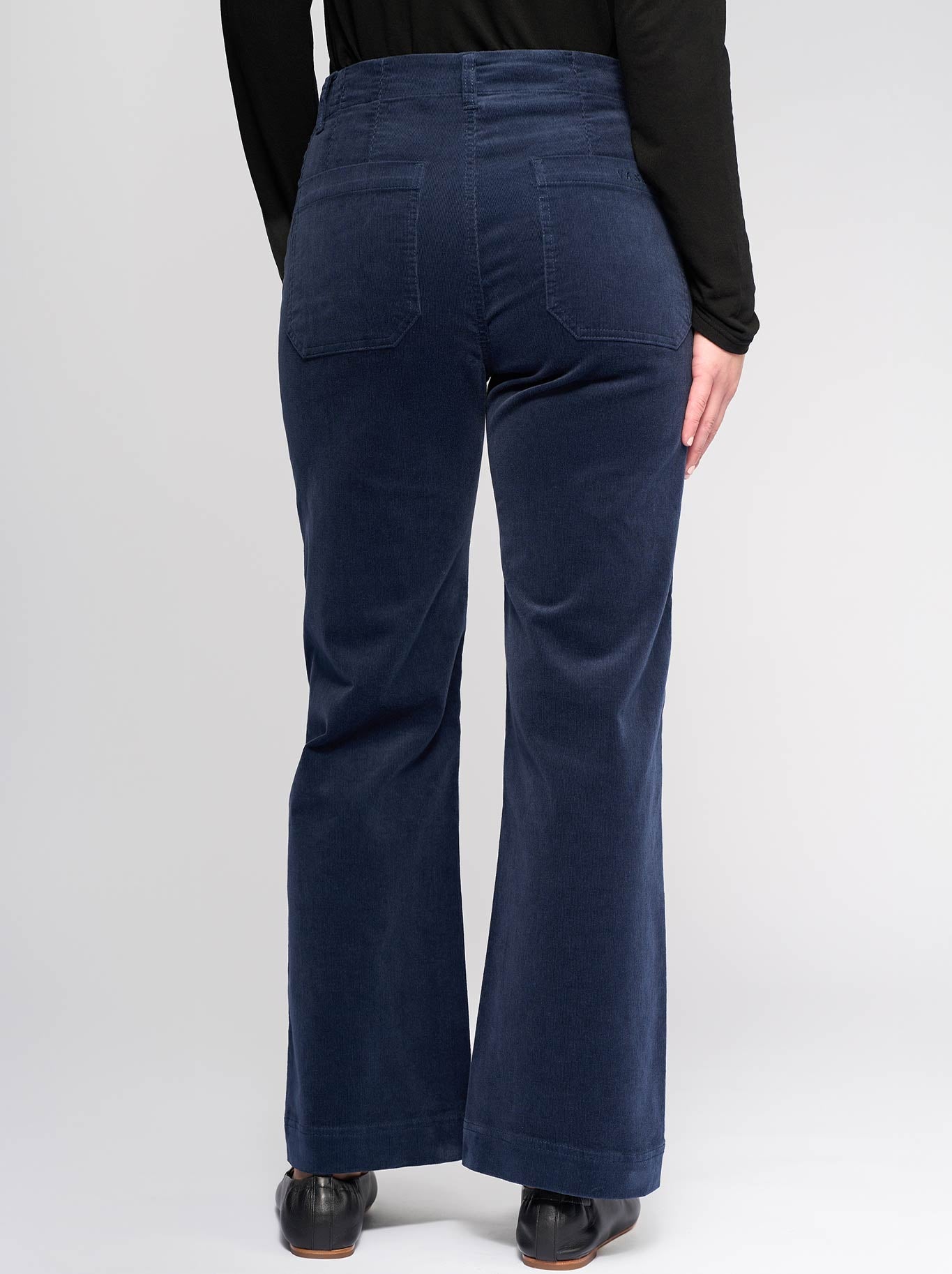 Vassalli Ankle Grazer Cord Pant (Slate)