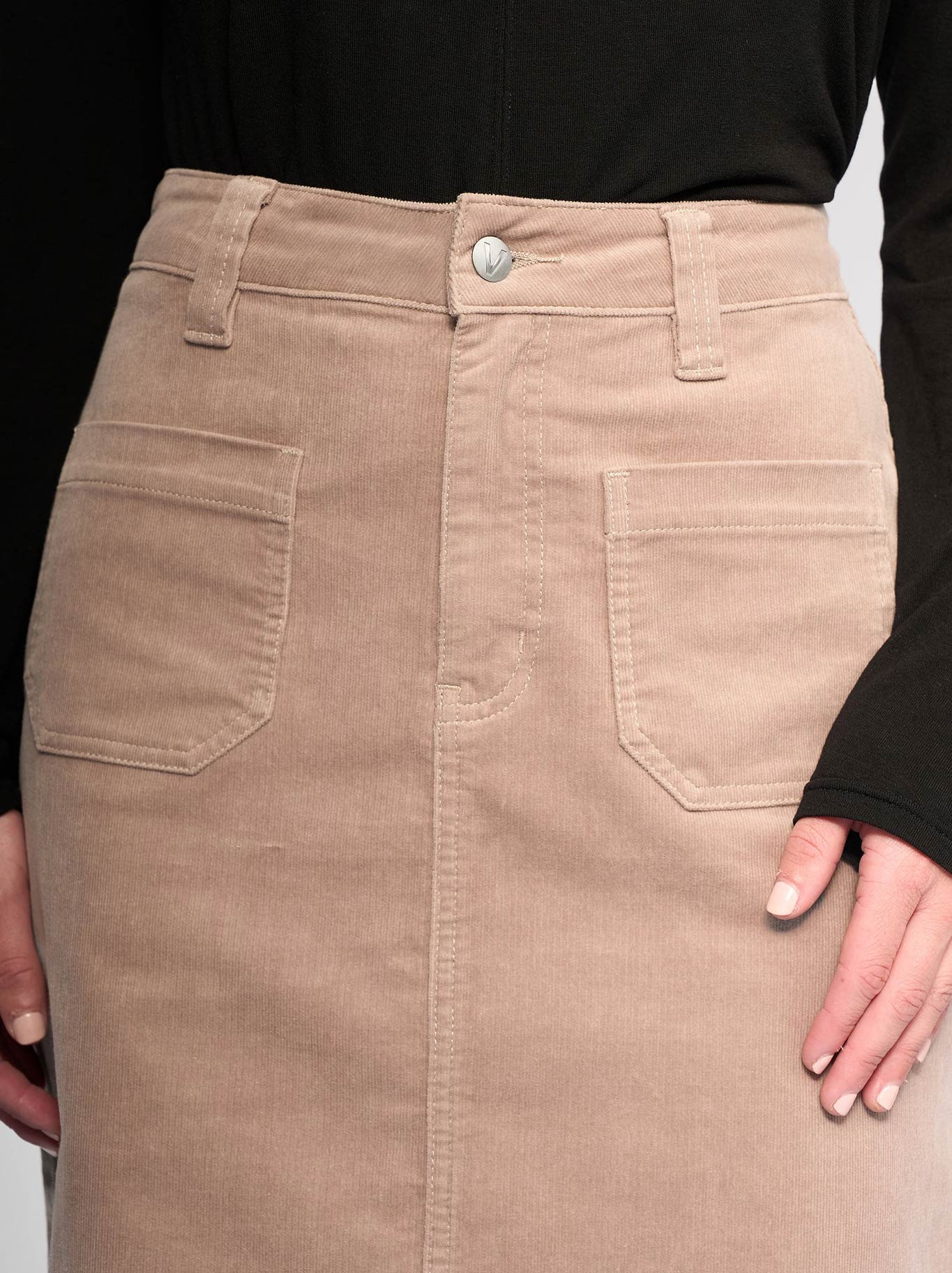 VASSALLI LANE CORD SKIRT (Twig)