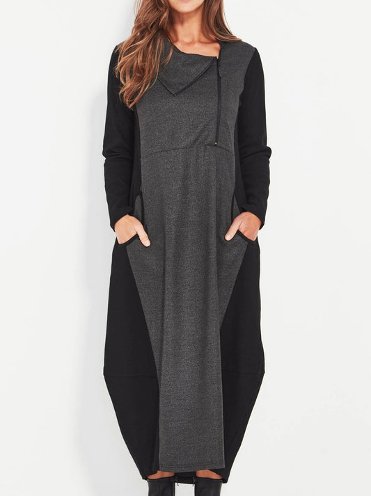 Image of Dresses. Productname: Verge Axis Dress in Black colour by brand - Verge