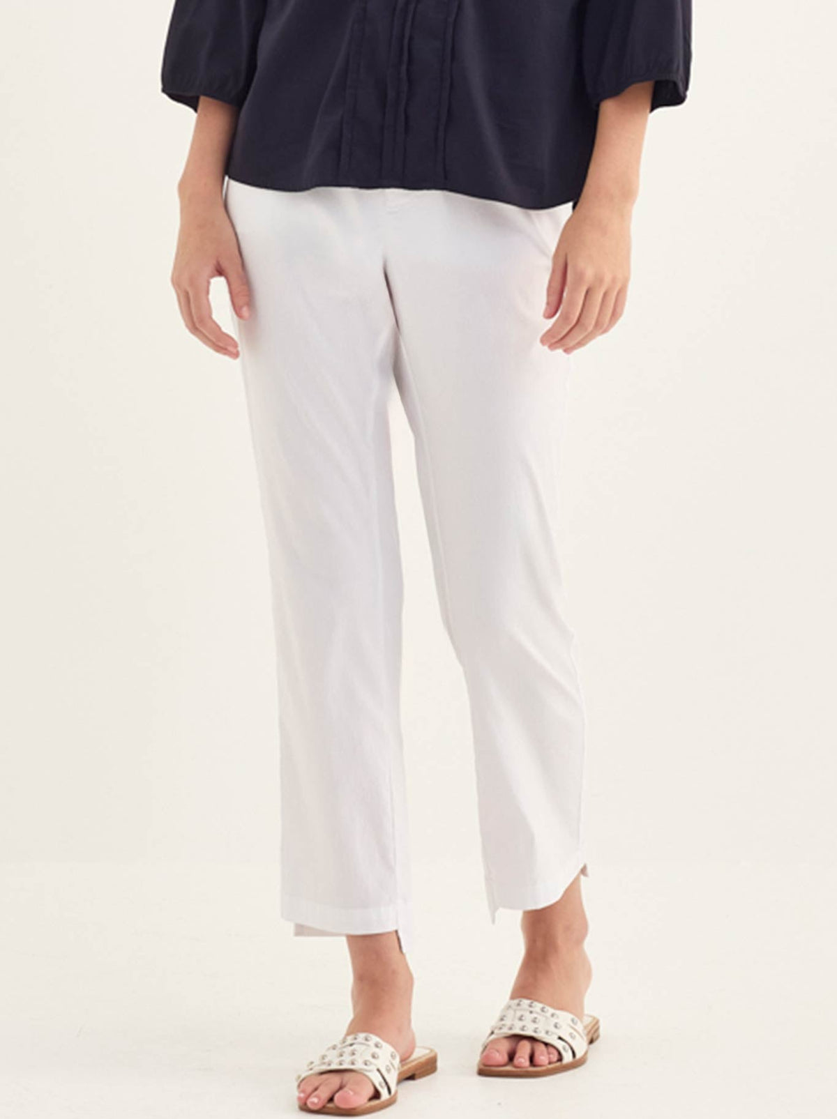 Image of Jeans. Product name - Verge Master Jean in White colour by brand - Verge
