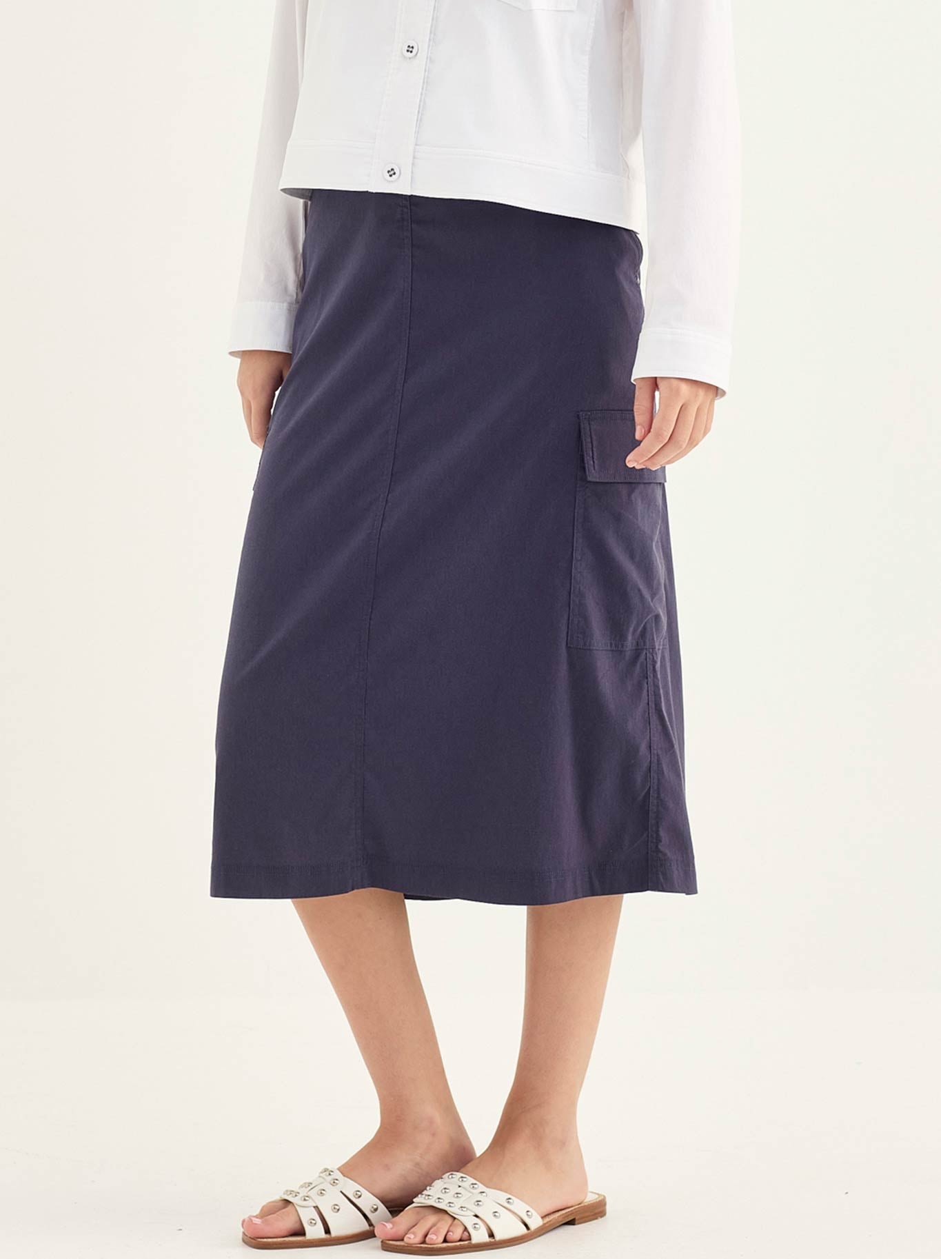 Verge Porter Skirt (Denim Marle)