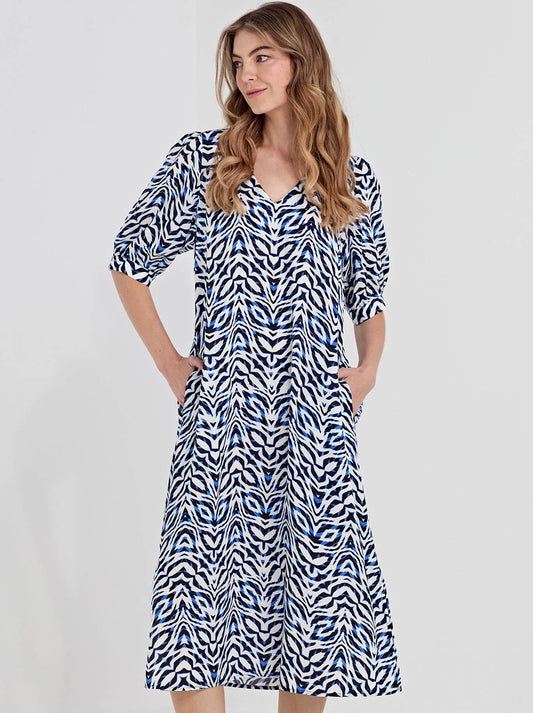Image of Dresses. Product name - Verge Nova Dress in Ink colour by brand - Verge