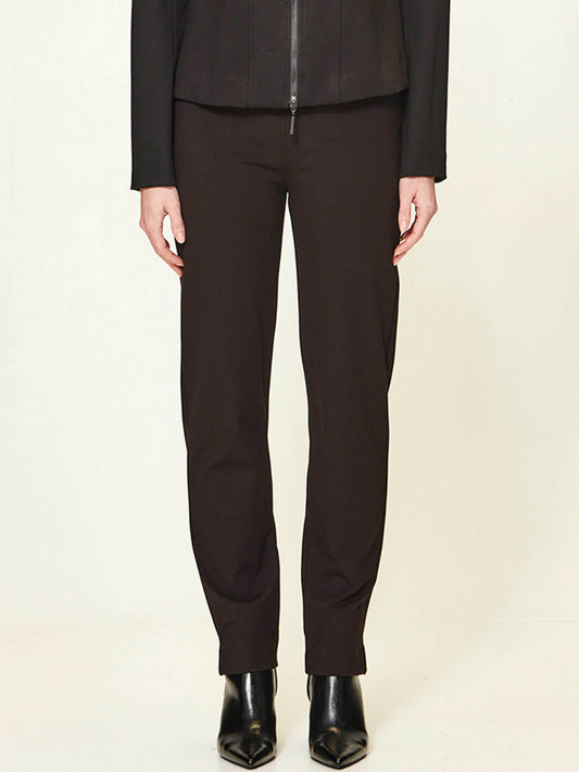 Image of a model wearing Pants. Productname: VERGE RHYTHM PANT in Black colour by brand - Verge