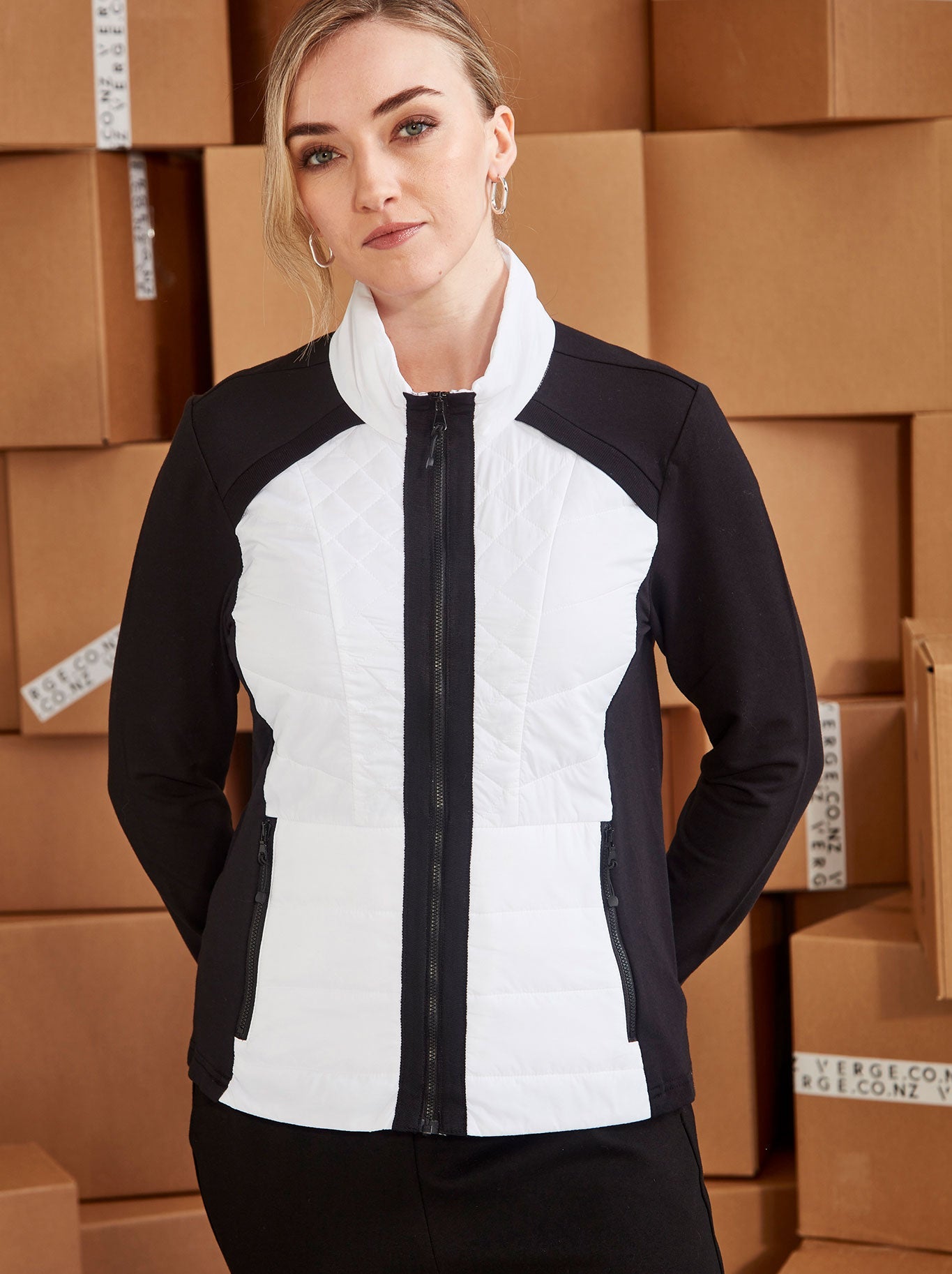 Verge Idaho Jacket (Black White)
