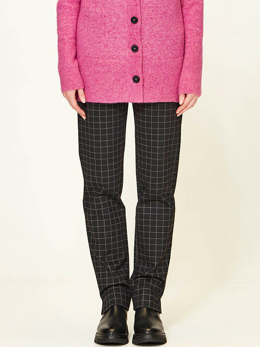 Image of a model wearing Pants. Productname: Verge Justice Pants in Black colour by brand - Verge