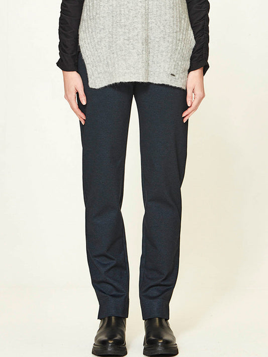 Image of a model wearing Pants. Productname: VERGE JUSTICE PANTS in Ink colour by brand - Verge