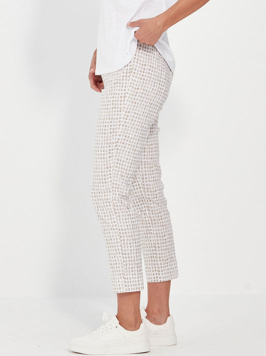 Verge Acrobat Tile 7/8Th Pant (Bark Print)