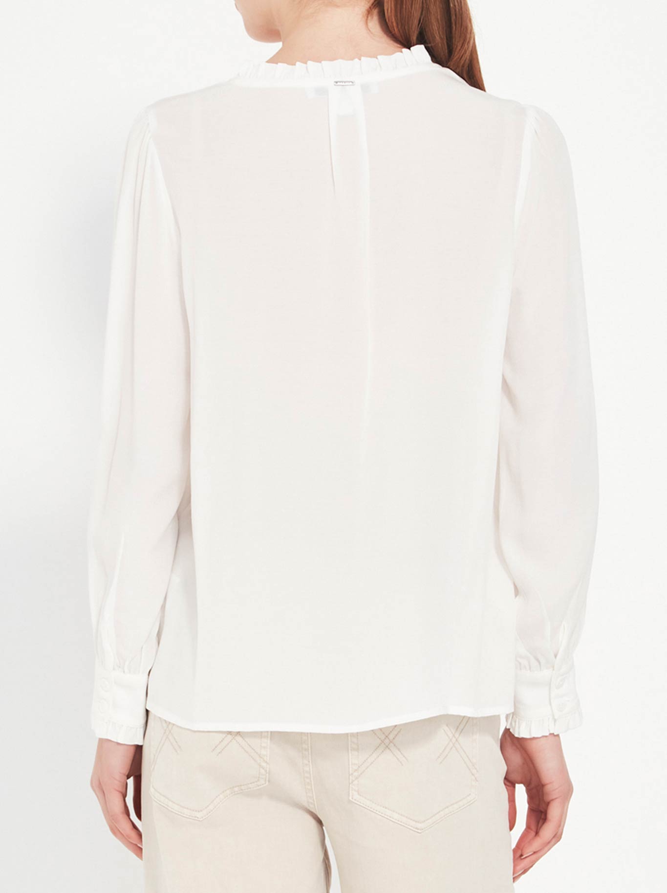 Verge Cascade Blouse (Chalk)