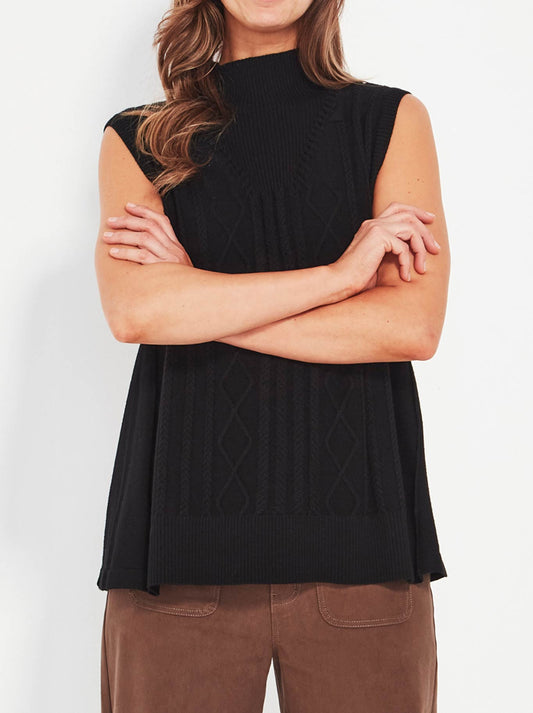 Image of Coats & Jackets. Productname: Verge Cherish Vest in Black colour by brand - Verge