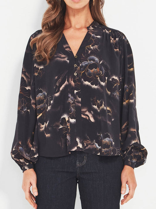 Image of Blouses. Productname: Verge Dusk Blouse in Print colour by brand - Verge