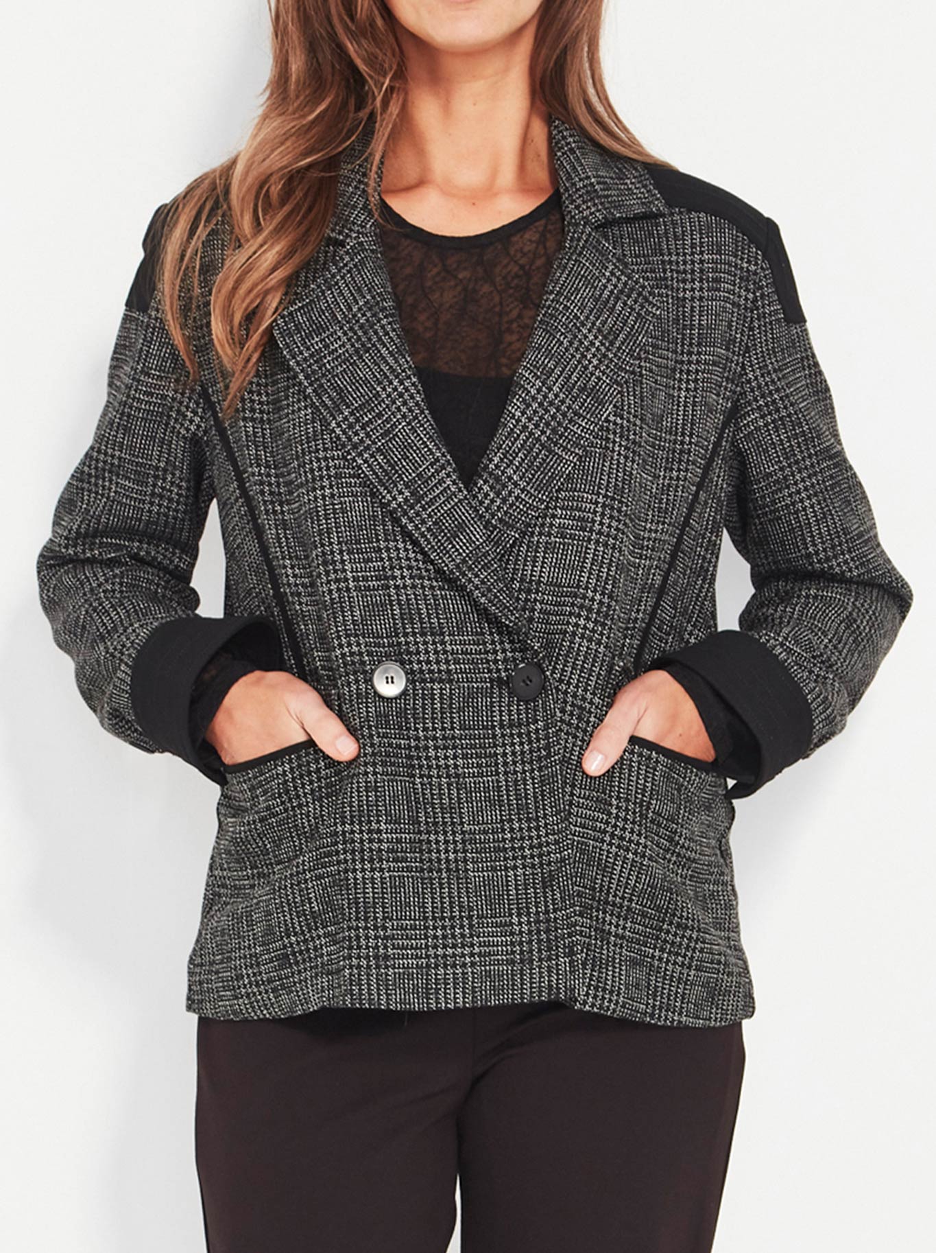 Image of Coats & Jackets. Productname: Verge Flo Jacket in Black colour by brand - Verge