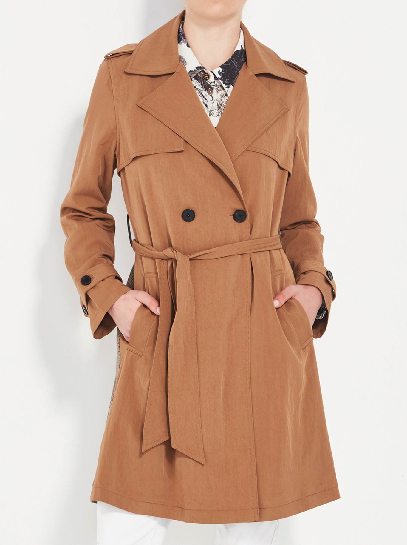 Image of Coats & Jackets. Productname: Verge Tatiana Coat in Pecan colour by brand - Verge