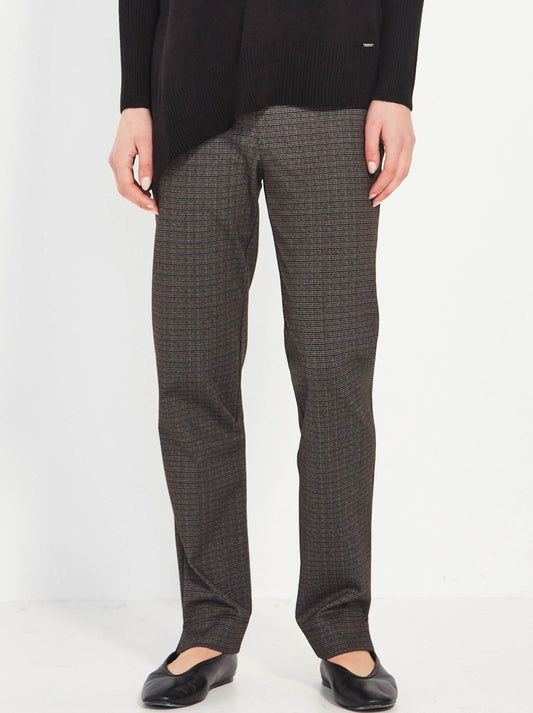 Image of a model wearing Pants. Productname: Verge Verse Pant in Check colour by brand - Verge