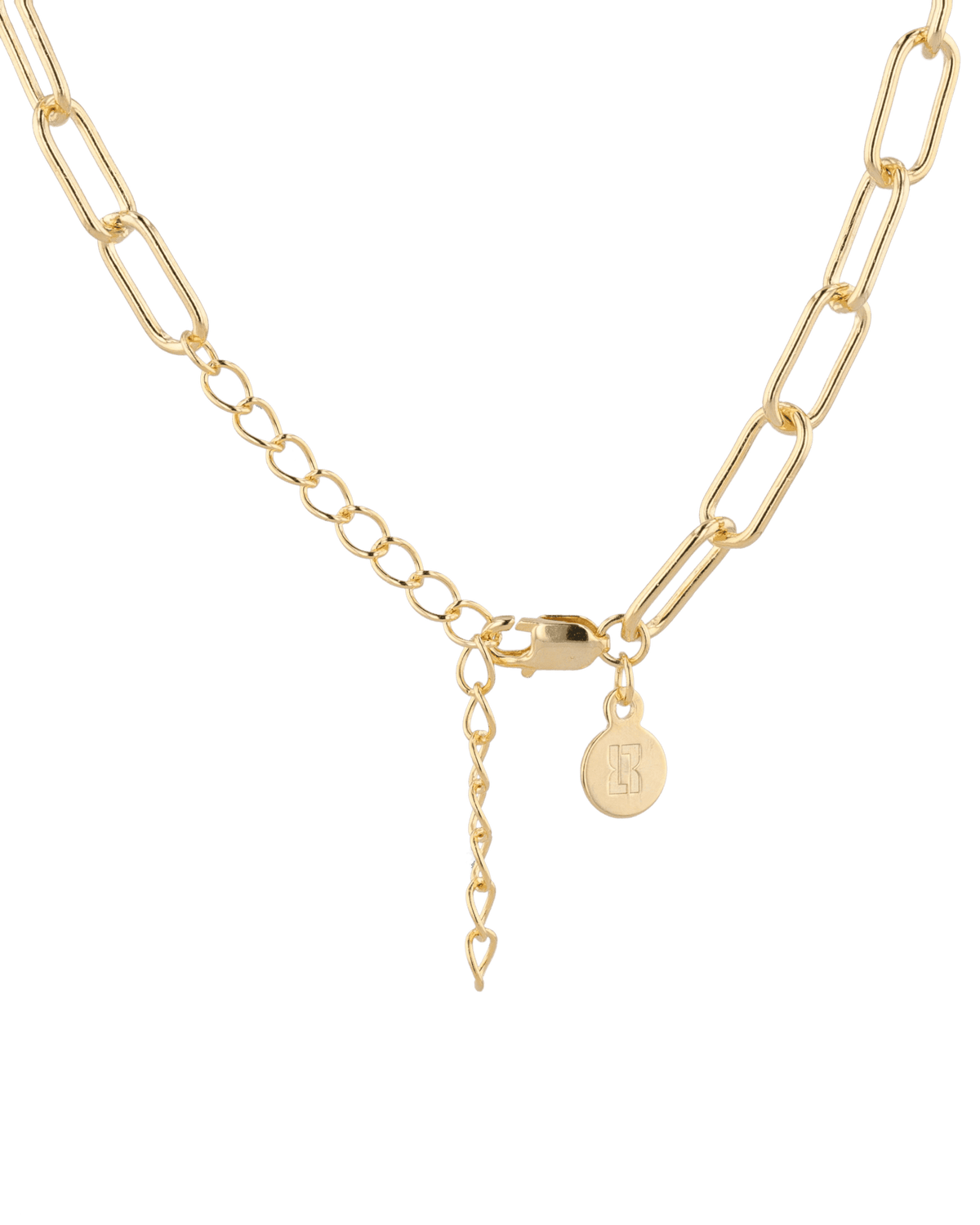LAVANA Verona Gold Paperclip Chain Necklace