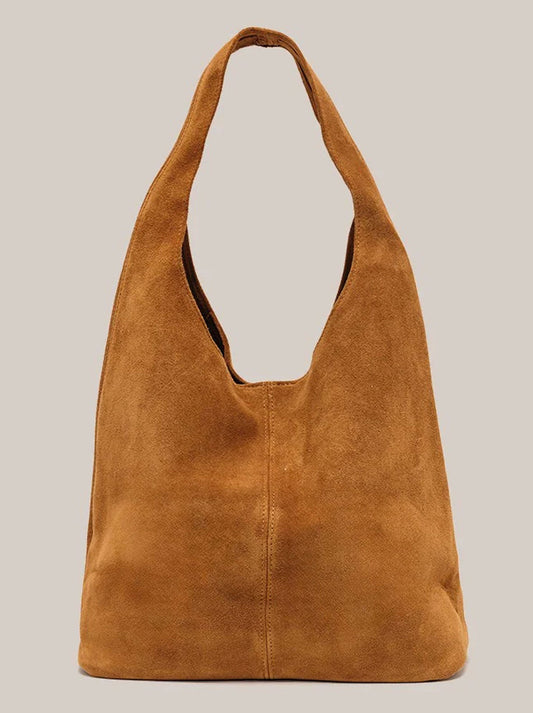 Image of Bags. Productname: VESTIRSI SIENNA SUEDE HOBO BAG in Black colour by brand - Vestirsi