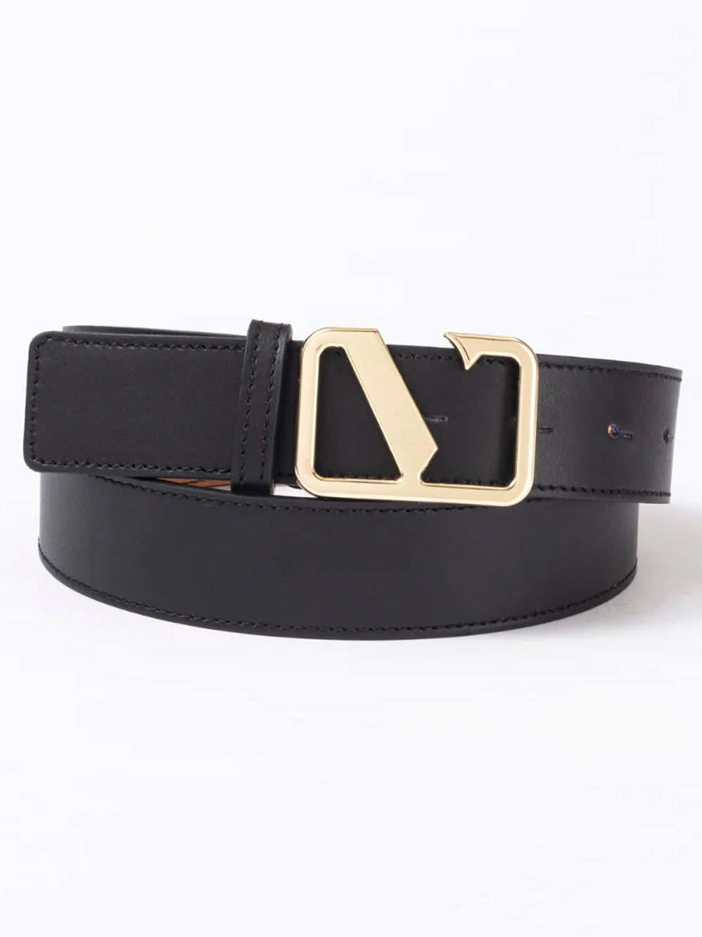 Image of Belts. Productname: VESTIRSI VICTORIA SMOOTH LEATHER BELT in Black colour by brand - Vestirsi