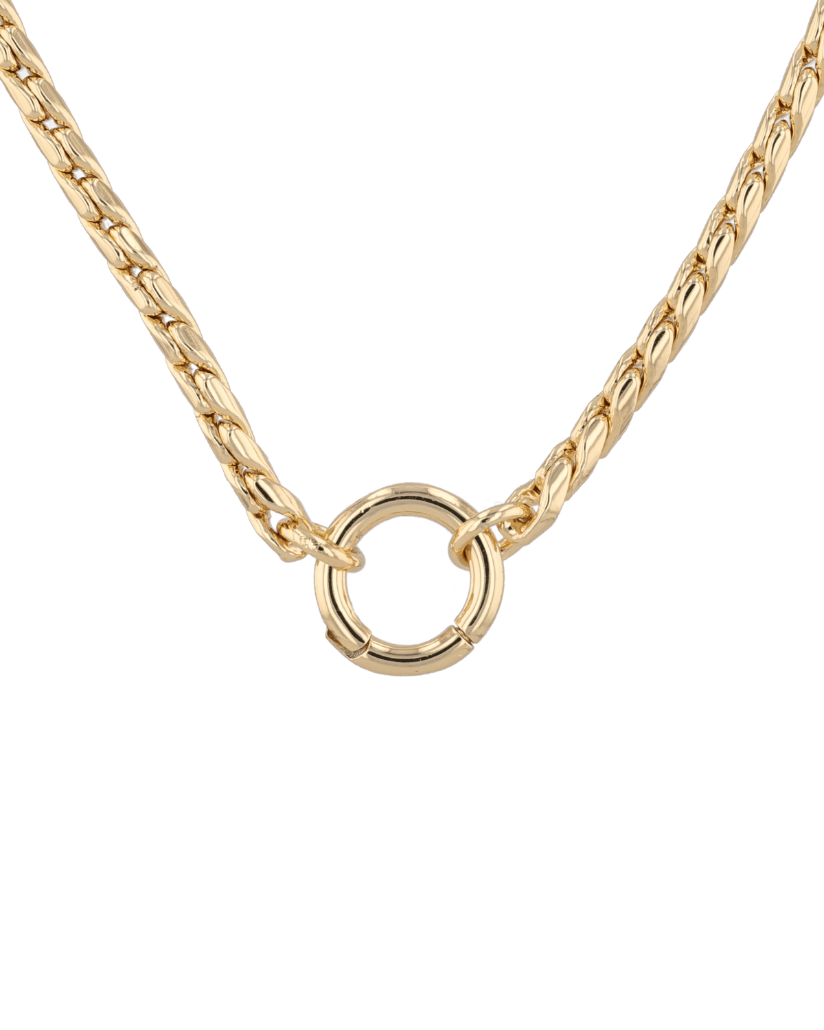 Image of Necklaces. Product name - Vista Charm Gold Chain Necklace in colour by brand - LAVANA