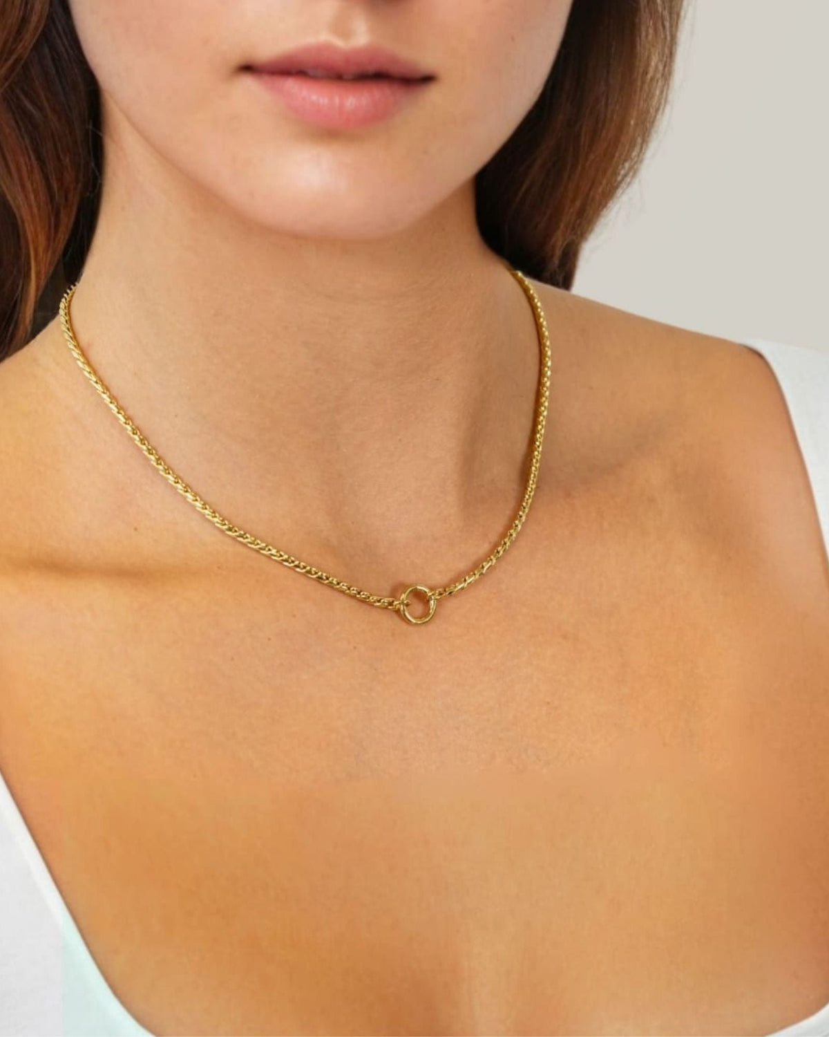 LAVANA Vista Charm Silver Chain Necklace