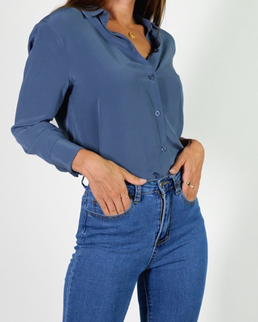 Image of Shirts. Product name - Denim in colour by brand - The Fable