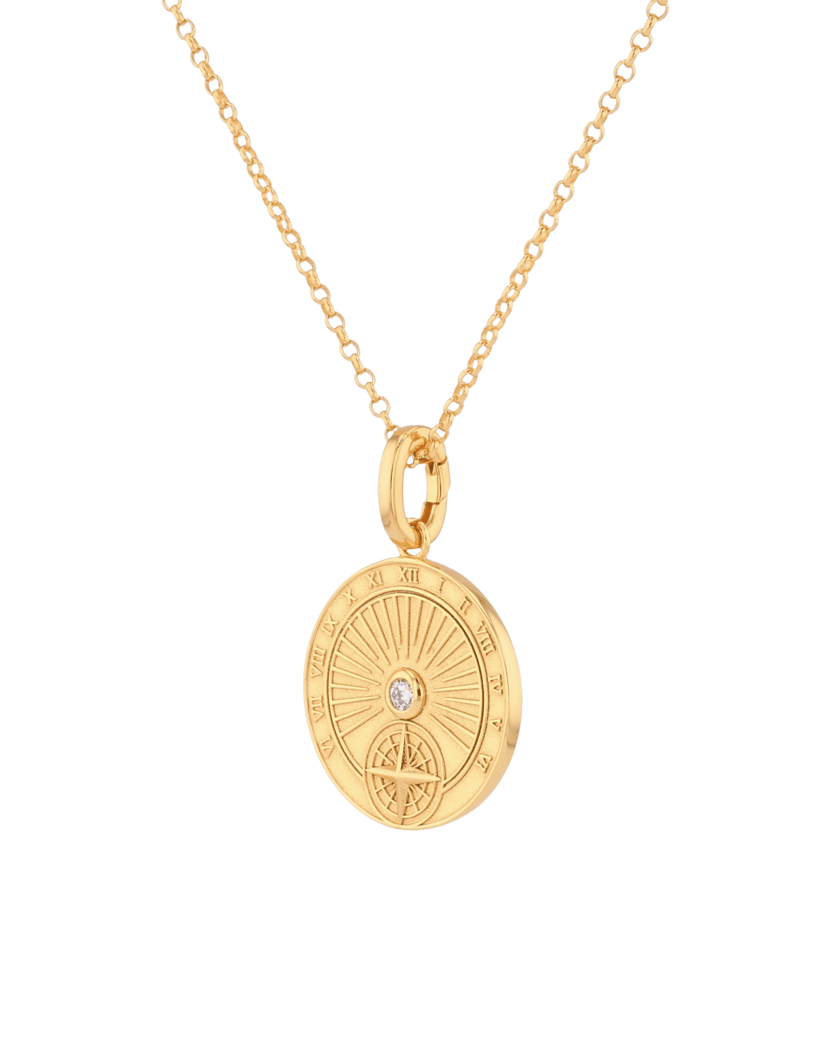 LAVANA Voyage Compass Gold Diamond Pendant