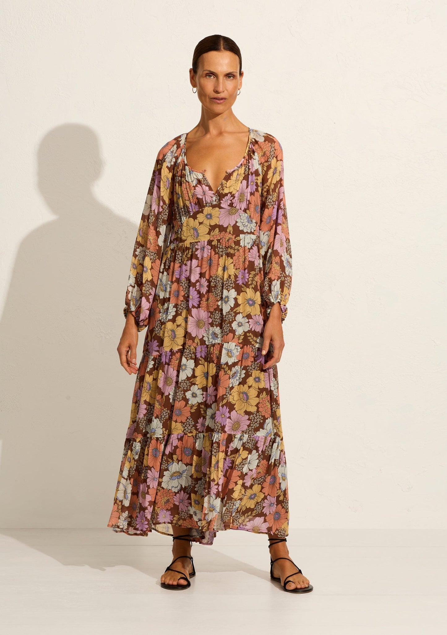 Auguste The Label Amanza Maxi Dress (Tan/Brown)